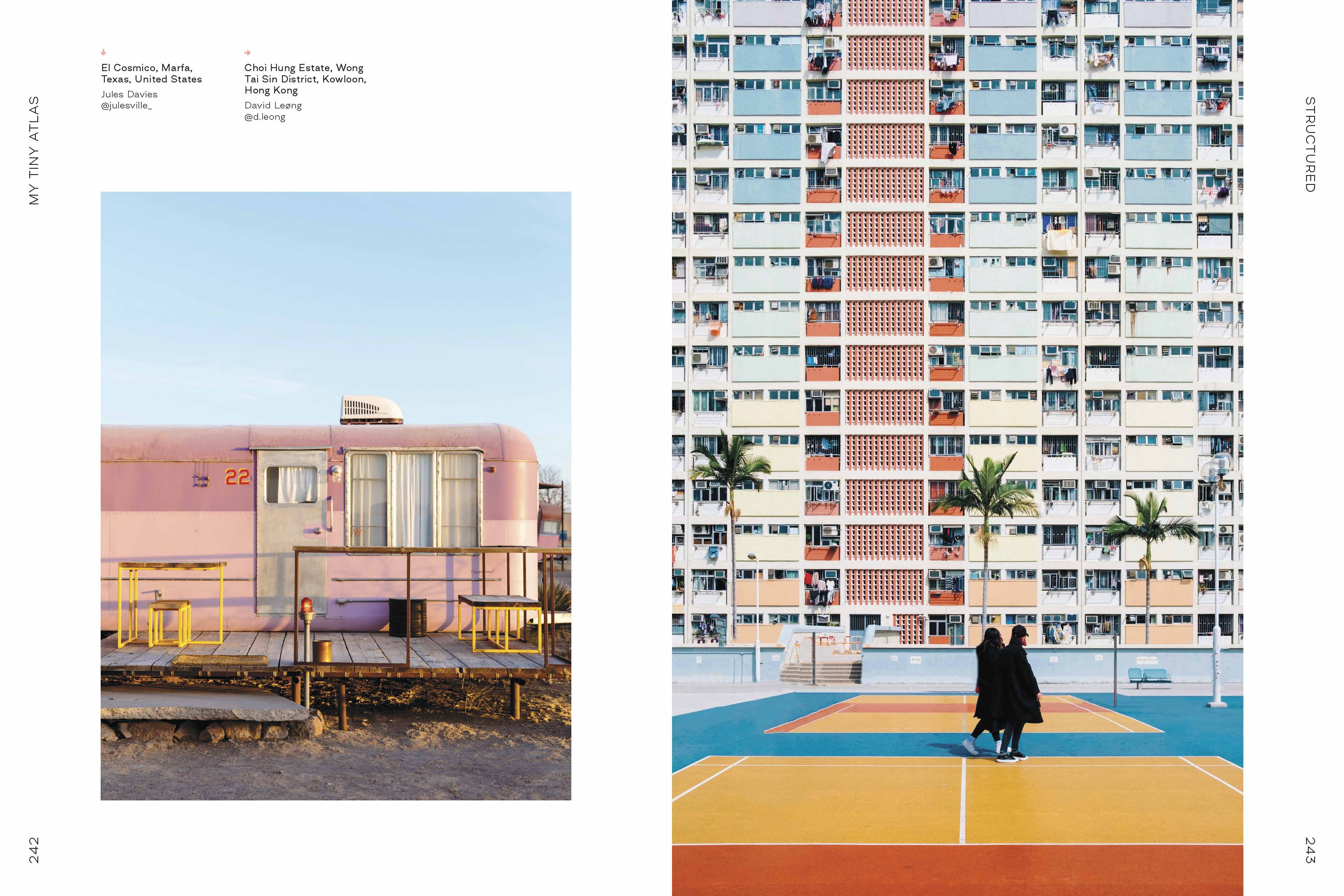 Pink RV in Texas United States and Choi Hung Estate Hong Kong